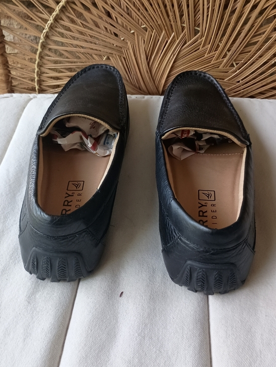 Sperry Hampden Venetian Black Leather Slip-On Loafers for Men_11.5 main image 6